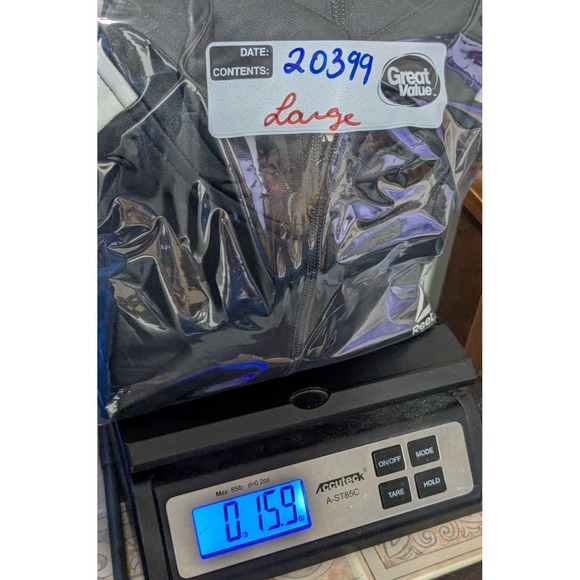 REEBOK TRAINING ESSENTIALS Men Large Black Linear Logo Track Jacket NEW READ - Picture 16 of 16